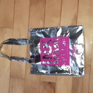 Ink Miami Limited Edition large shopping tote bag silver